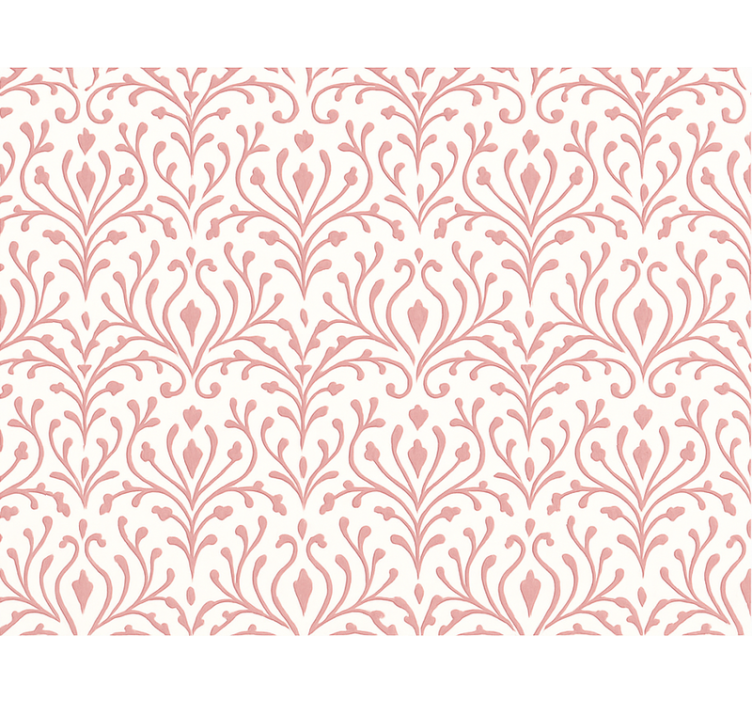 Toile fenêtre rose motif rose élégant et minimaliste - TenStickers
