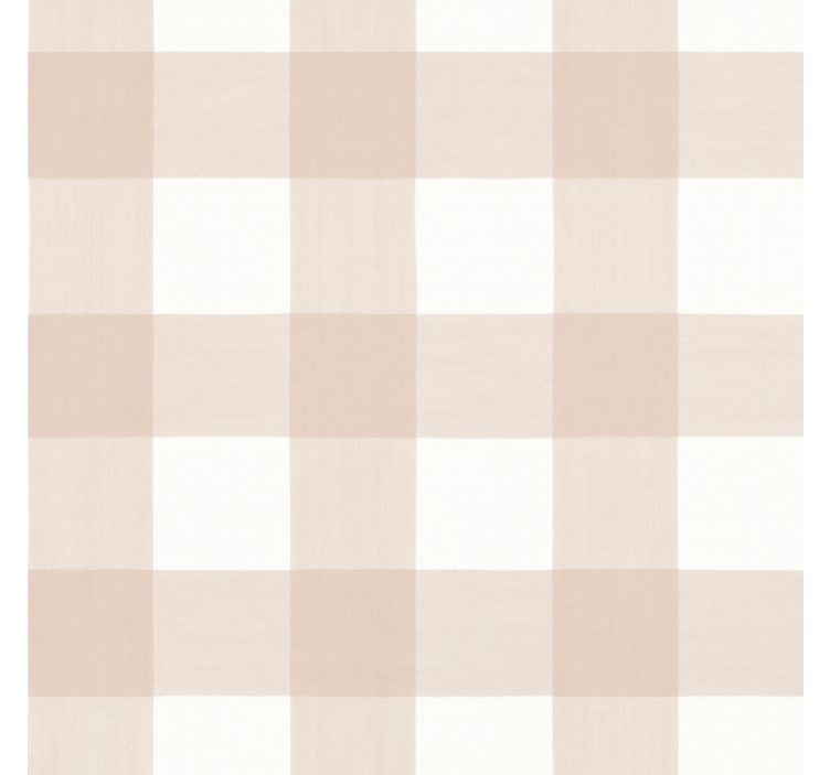 Toile fenêtre rose à carreaux roses - TenStickers