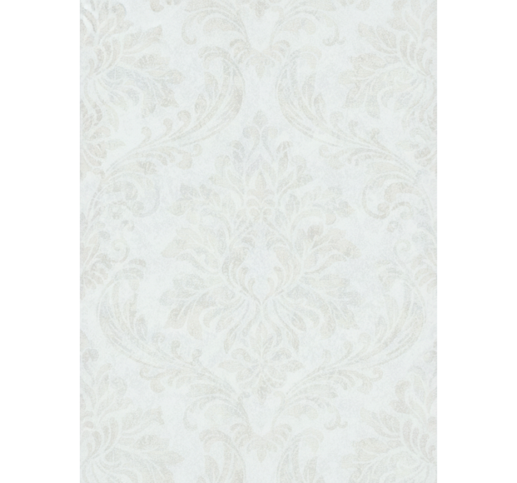 Toile fenêtre élégante motif floral damassé - TenStickers