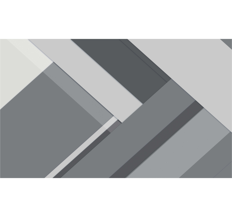 Toile fenêtre gris géométrique gris - TenStickers