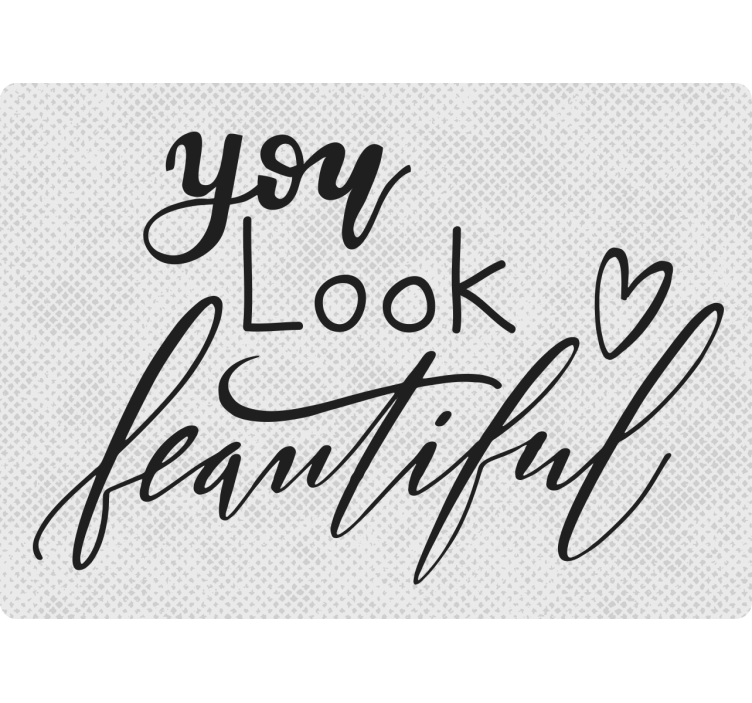 Toile fenêtre gris vous êtes magnifique - TenStickers