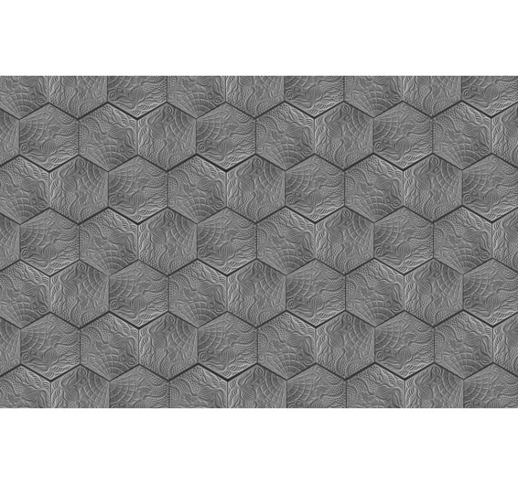 Toile fenêtre gris panot gaudí - TenStickers