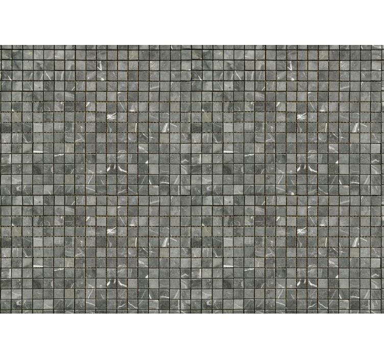 Toile fenêtre gris carreaux noirs - TenStickers