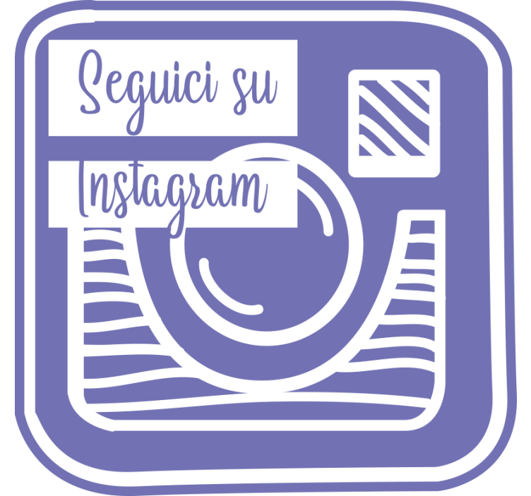 Toile fenêtre violet notre publicité instagram - TenStickers