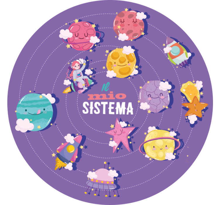 Toile fenêtre violet mon système - TenStickers