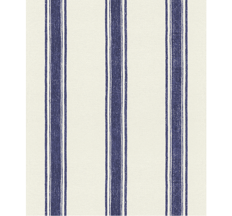 Toile fenêtre bleu lignes verticales bleu marine - TenStickers
