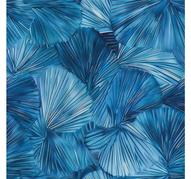 Toile fenêtre bleu points visuels bleus - TenStickers