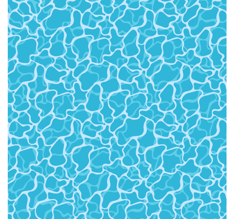 Toile fenêtre bleu motifs abstraits fluides - TenStickers