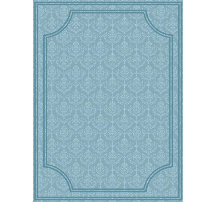 Toile fenêtre bleu style baroque - TenStickers