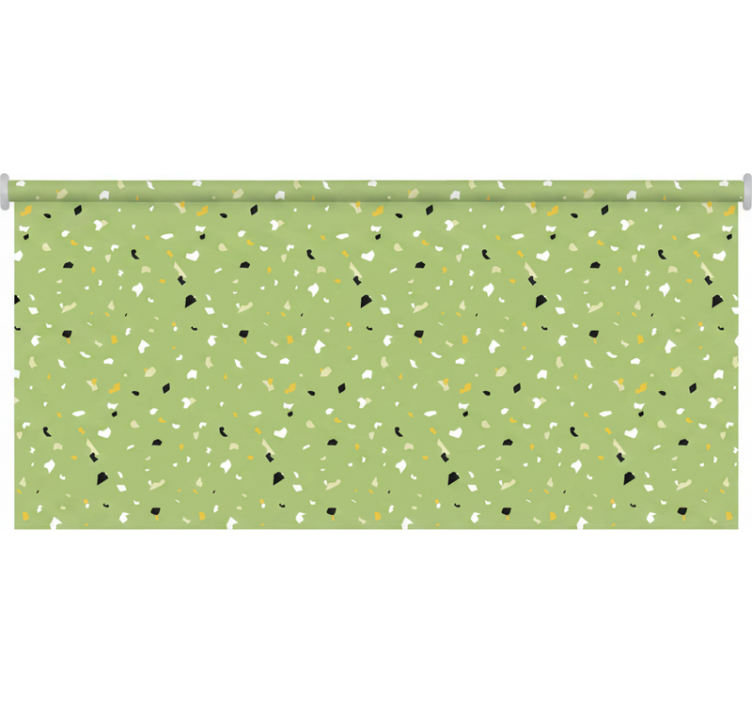 Toile fenêtre vert terrazzo vert - TenStickers