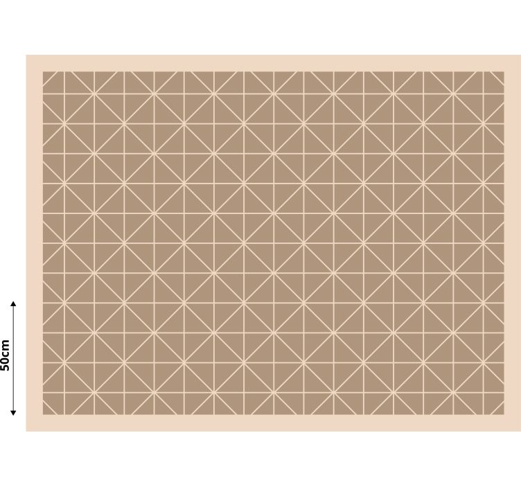 Toile fenêtre beige carreau beige à motifs - TenStickers
