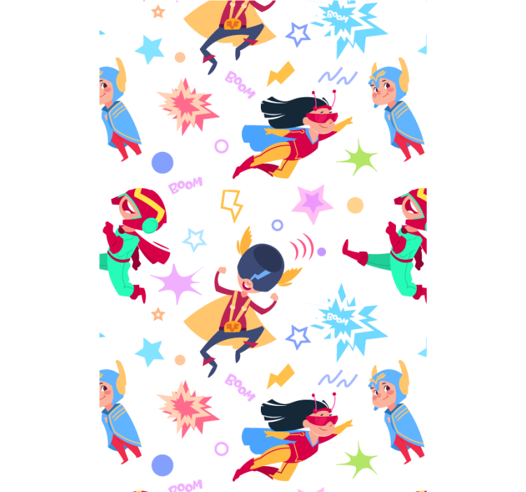 Store enrouleur enfant aventures de super-héros style BD - TenStickers