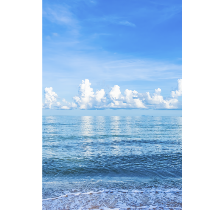 Mer avec store enrouleur nuage - TenStickers