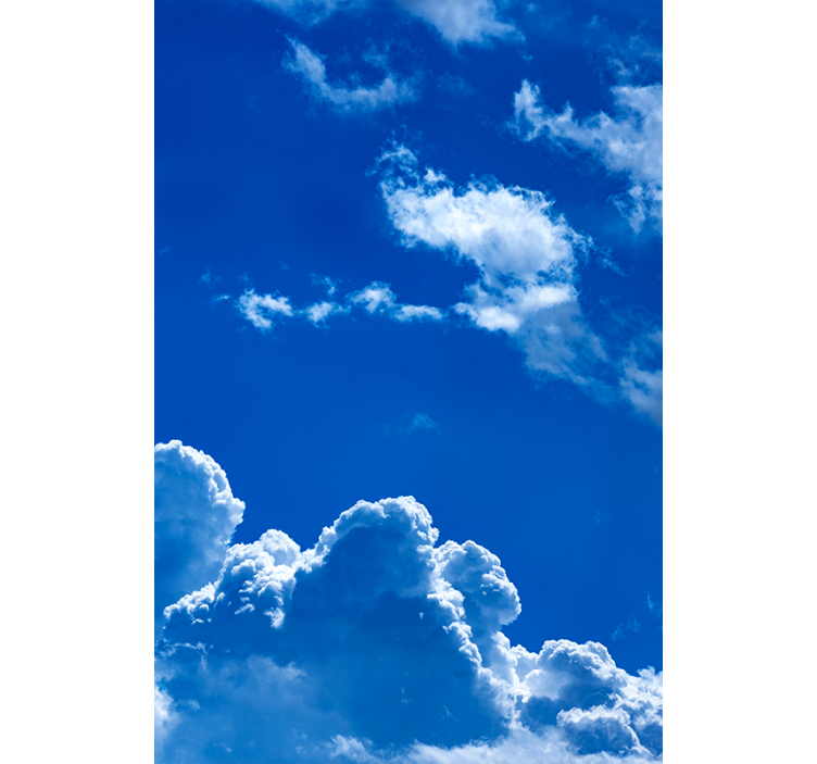 Store enrouleur motif nuages avec ciel bleu - TenStickers