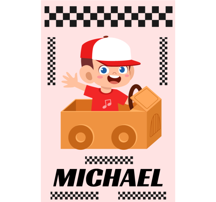 Store enrouleur personnalisable aventure de course - TenStickers