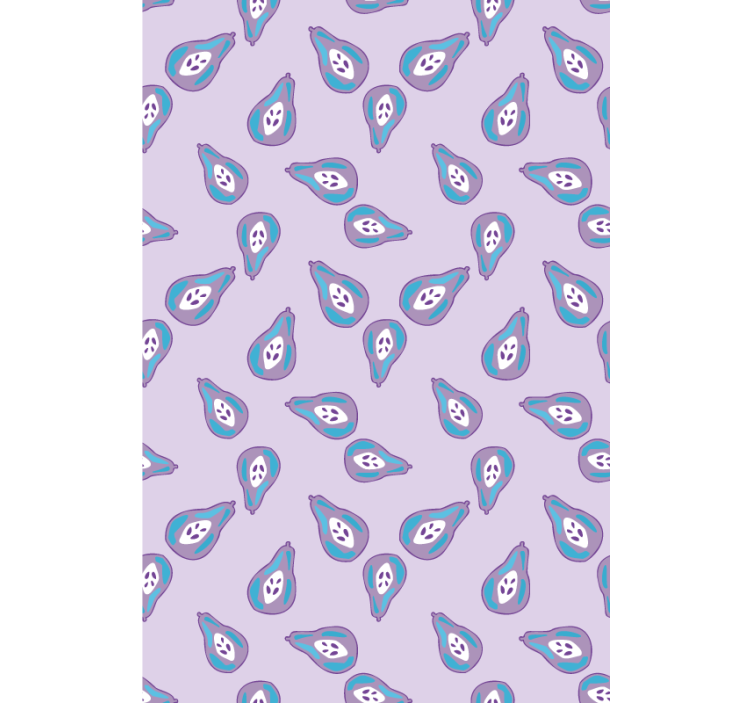 Toile fenêtre fruits et légumes motif de poire ludique - TenStickers