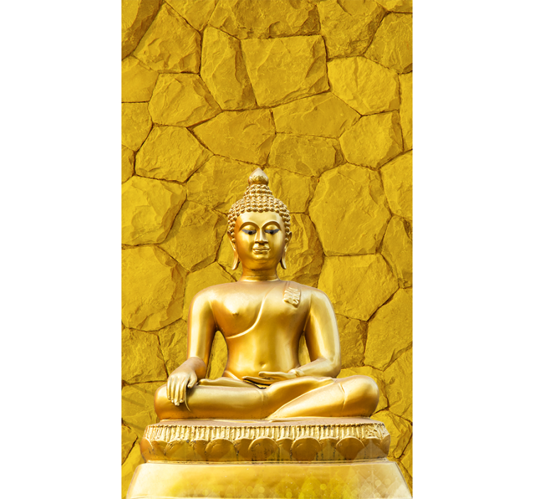 Store style zen bouddha doré - TenStickers