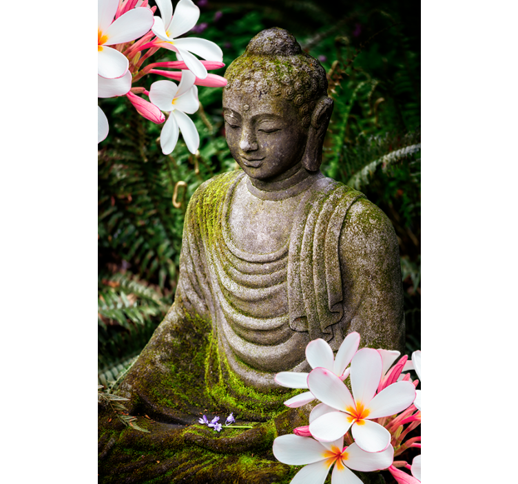 Store zen avec une statue de bouddha - TenStickers