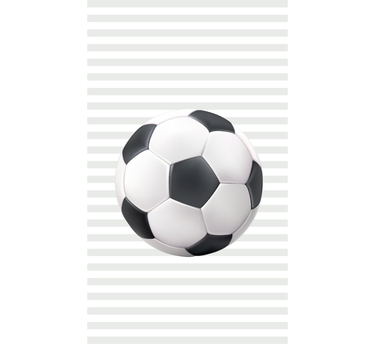 Stores football Boule blanche et noire - TenStickers