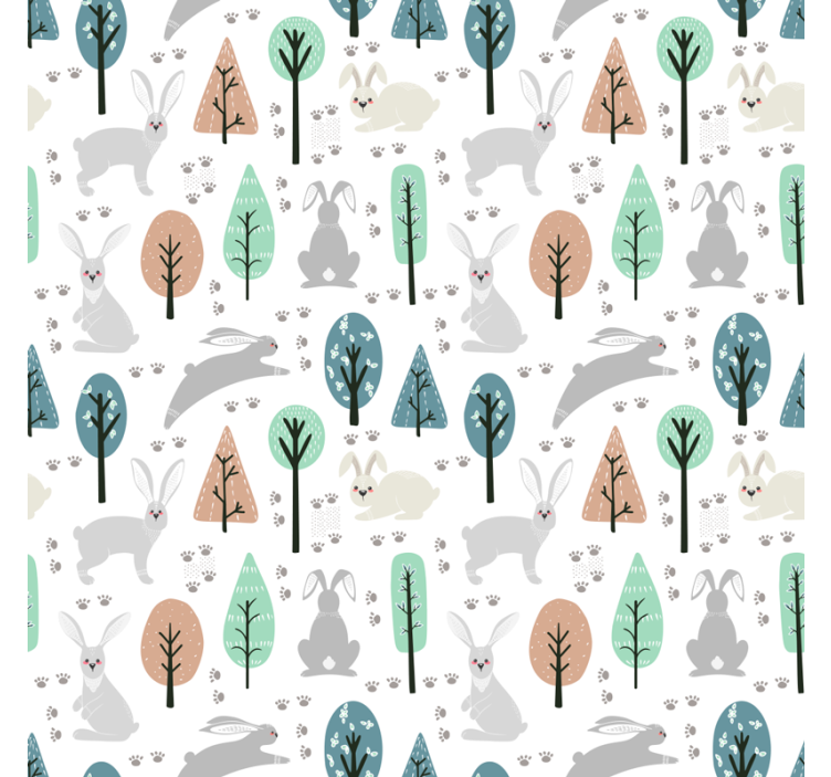 Toile fenêtre animal motif de créatures des bois - TenStickers