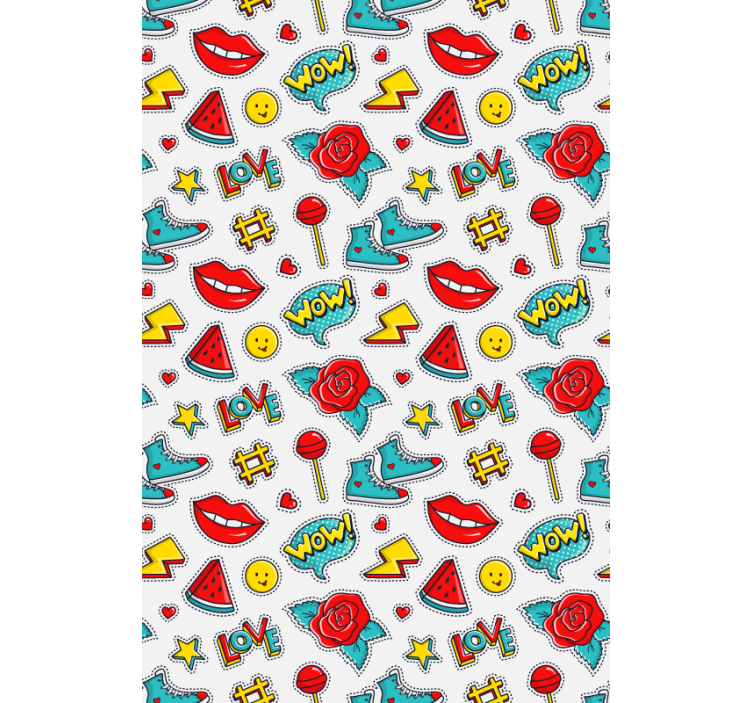 Toile fenêtre amusant modèles de culture pop - TenStickers