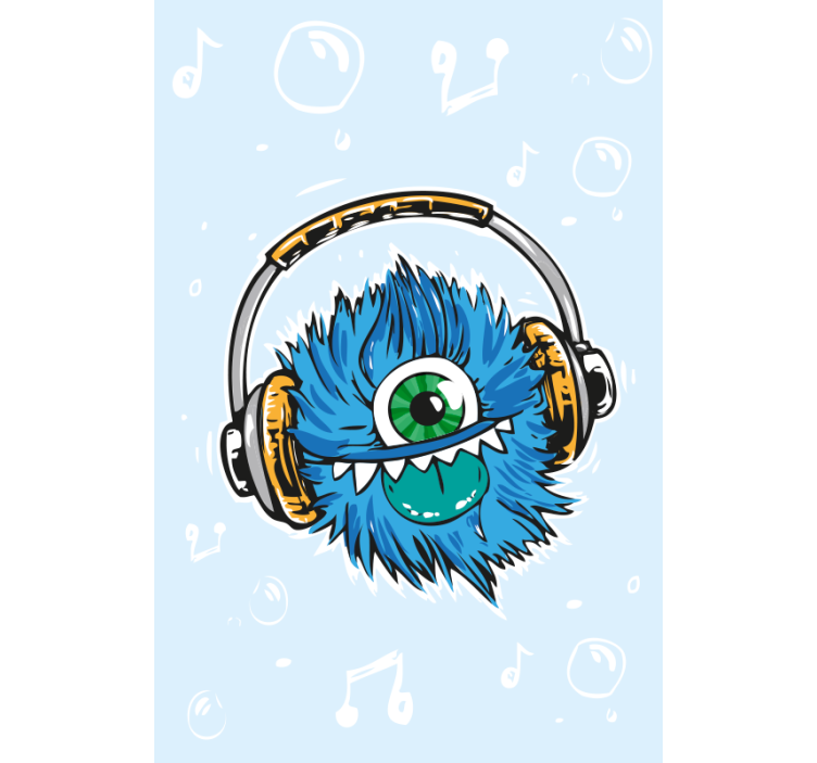 Stores monstres Monstre musical - TenStickers