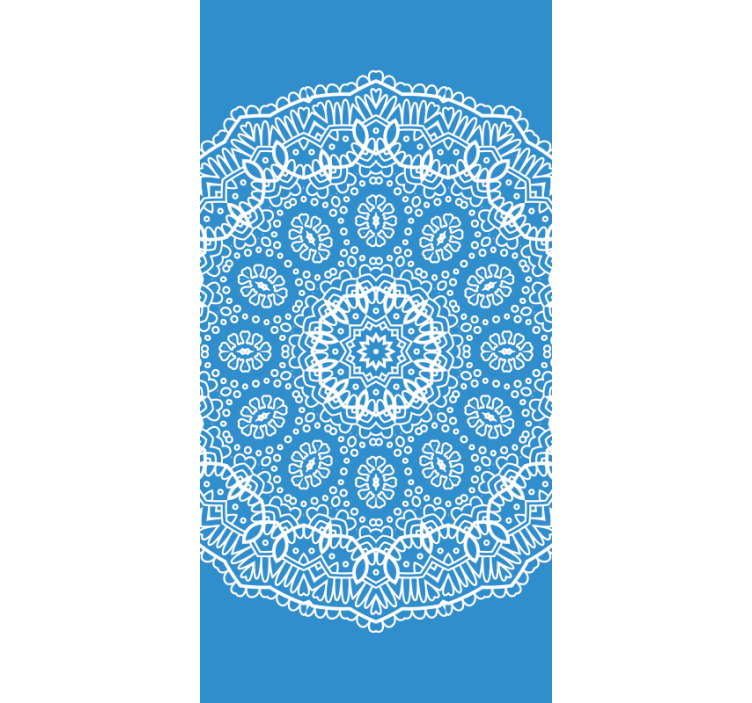 Toile fenêtre dessin motif de dentelle mandala - TenStickers
