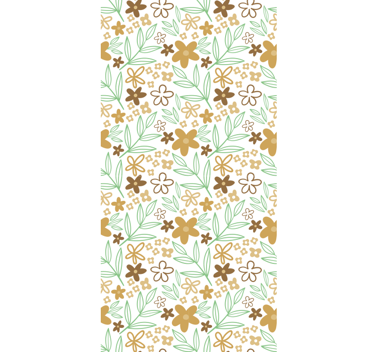 Toile fenêtre fleurs et plantes conception de motifs floraux - TenStickers