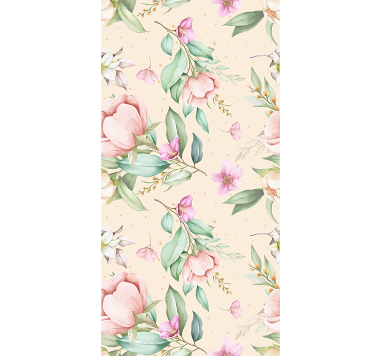 Stores balcon Dessin floral original - TenStickers