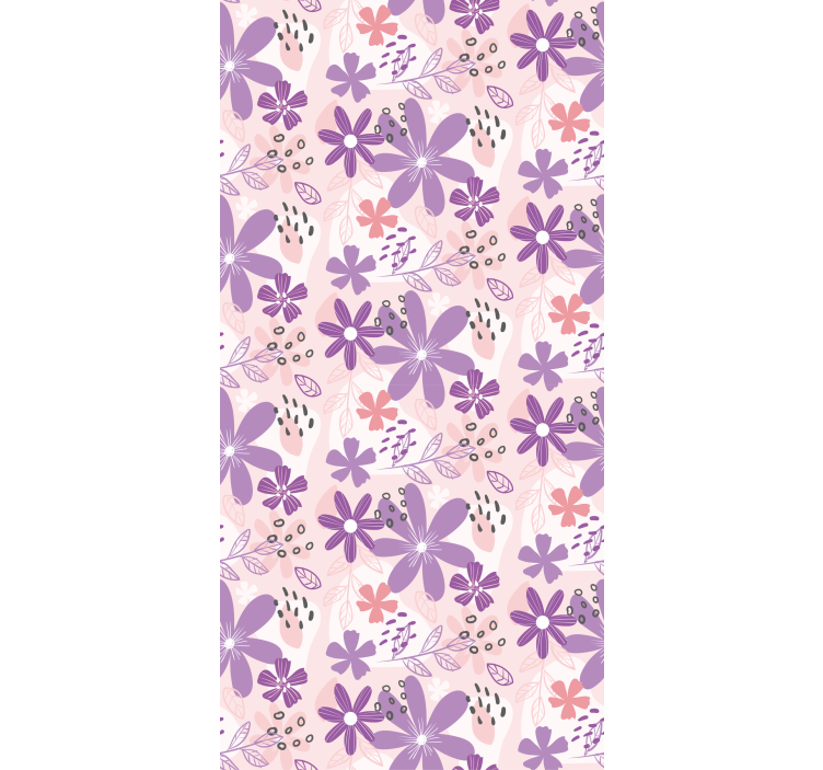 Toile fenêtre papillon cascade florale de papillons - TenStickers