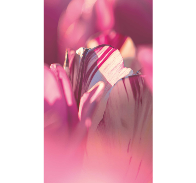 Toile fenêtre essence florale abstraite - TenStickers