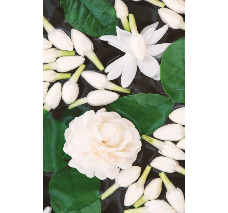 Toile fenêtre fleurs et plantes composition florale élégante - TenStickers