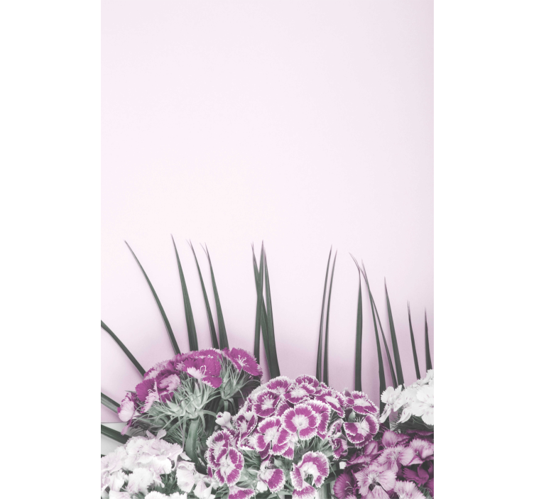 Toile fenêtre fleurs et plantes belle composition florale - TenStickers