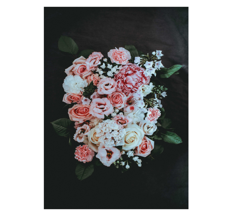 Toile fenêtre fleur composition florale fleurie - TenStickers