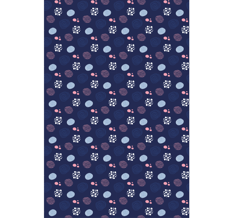 Toile fenêtre textures et motifs cercles abstraits - TenStickers