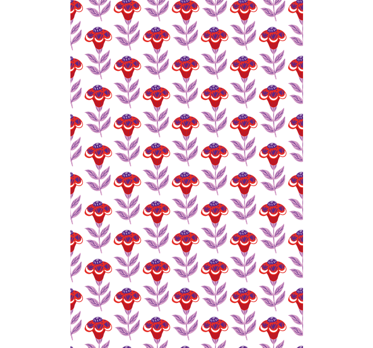 Toile fenêtre fleurs et plantes thème floral vibrant - TenStickers