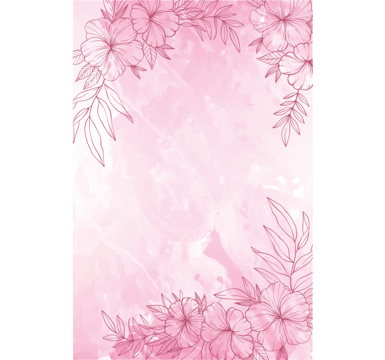 Toile fenêtre fleur éclosion rose - TenStickers