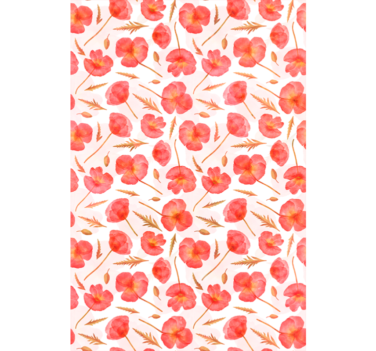 Toile fenêtre fleurs et plantes motifs floraux délicats - TenStickers