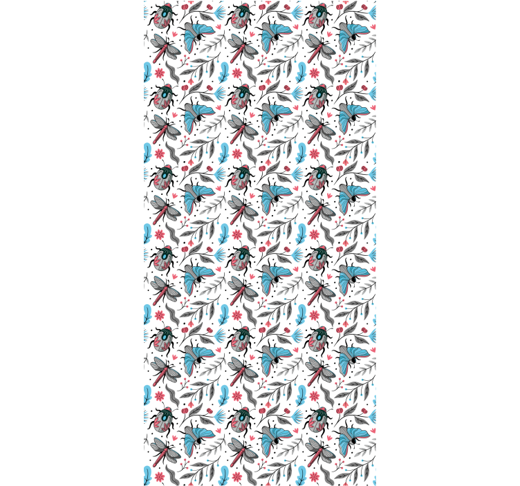 Stores fleurs et plantes Fleurs et insectes - TenStickers