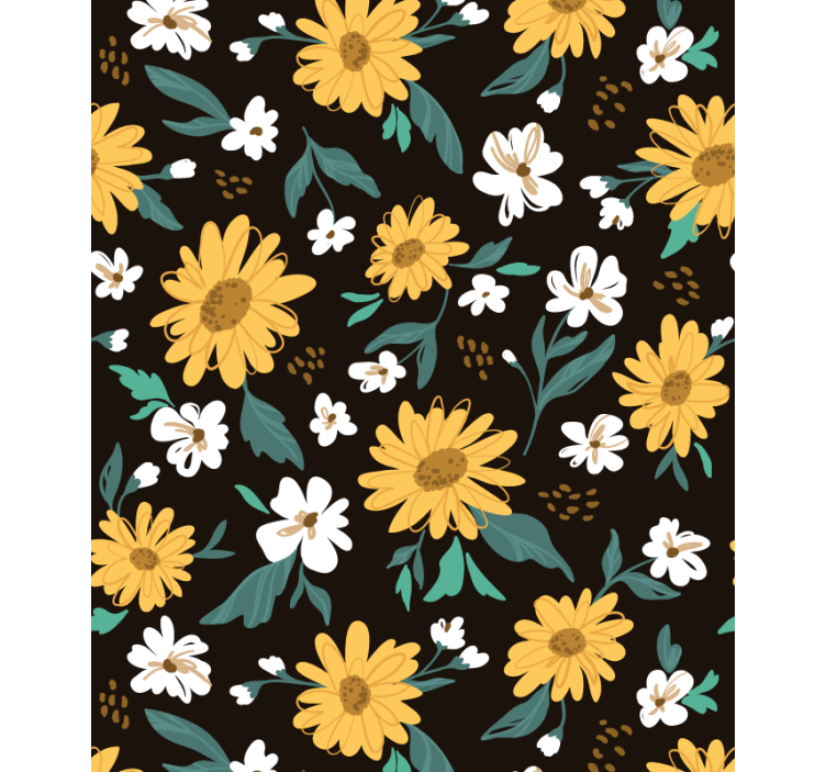 Toile fenêtre fleurs et plantes motif botanique vivant - TenStickers