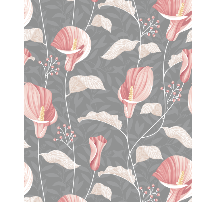 Toile fenêtre fleurs et plantes arrangement floral élégant - TenStickers