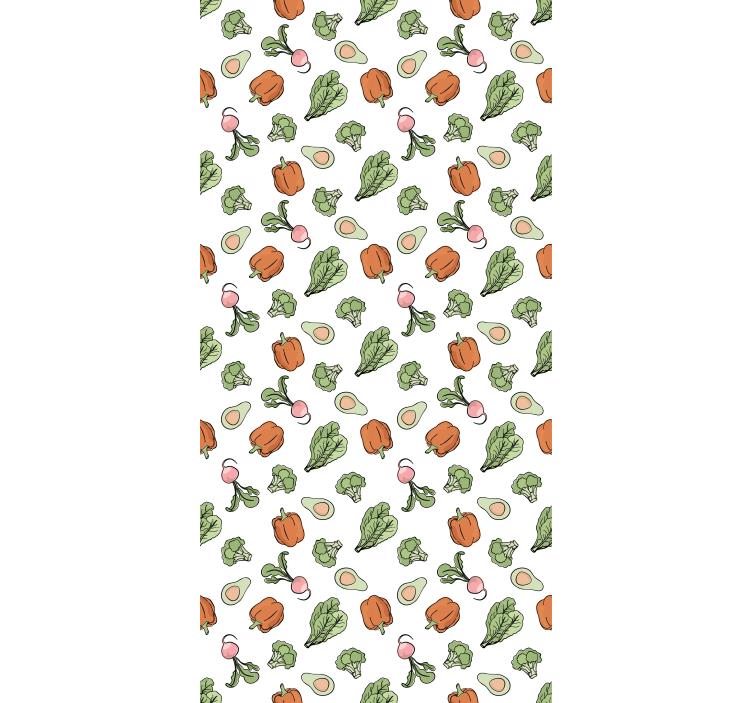 Toile fenêtre cuisine mélange de légumes vibrants - TenStickers