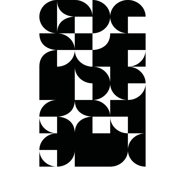 Toile fenêtre moderne arrangements géométriques énergétiques - TenStickers