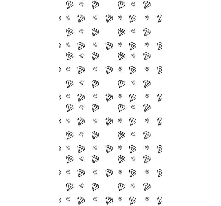 Toile fenêtre original diamants noirs et blancs - TenStickers