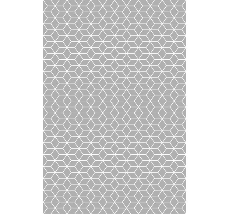 Toile fenêtre textures et motifs motif hexagonal gris - TenStickers