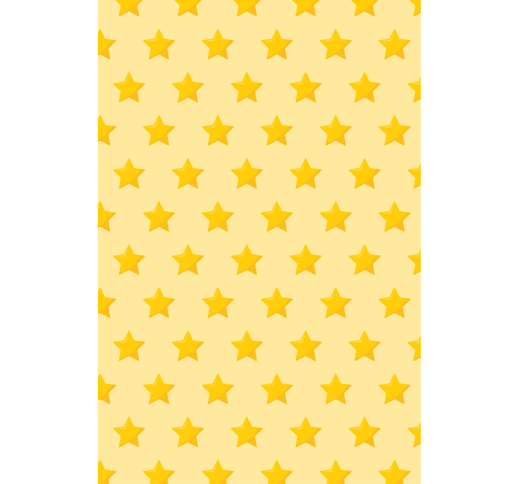 Toile fenêtre original motif étoile jaune - TenStickers