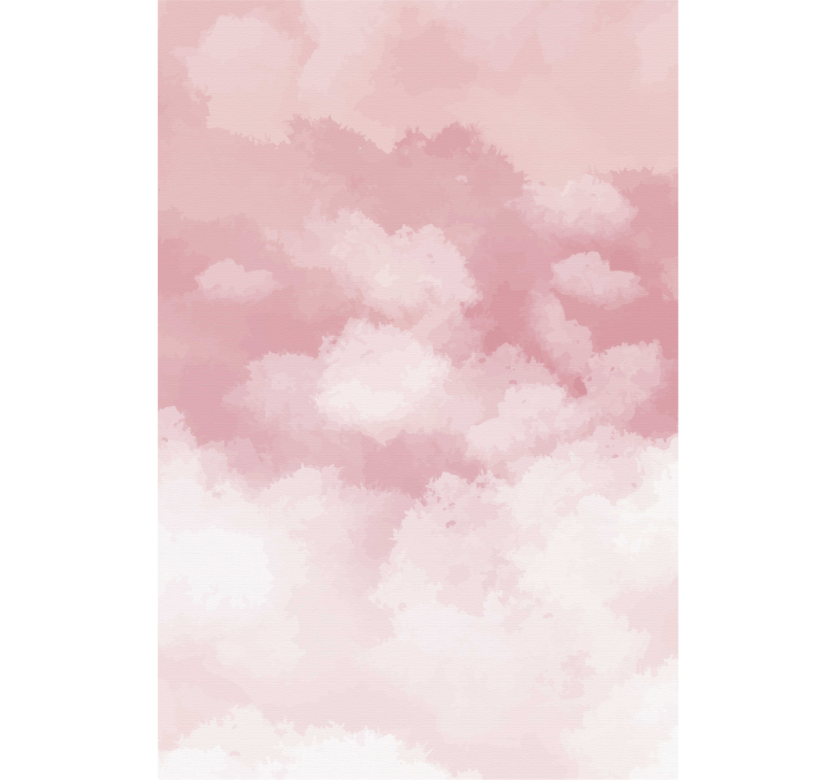 Stores nuages Texture réaliste rose - TenStickers