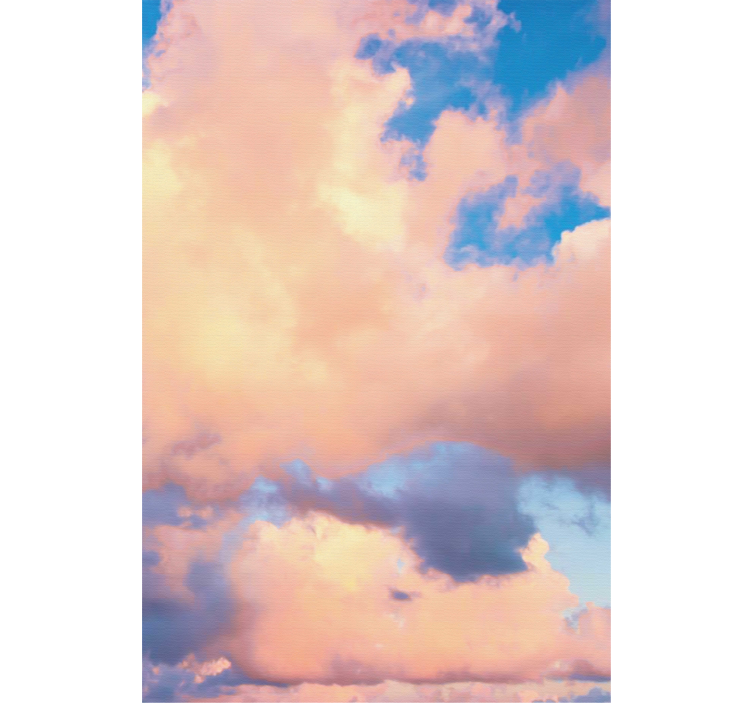Stores nuages Ciel bleu clair et rose - TenStickers