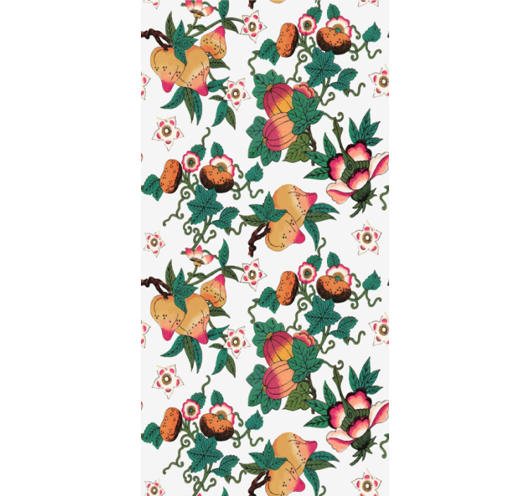 Toile fenêtre fleurs et plantes fruits luxuriants et floraux - TenStickers