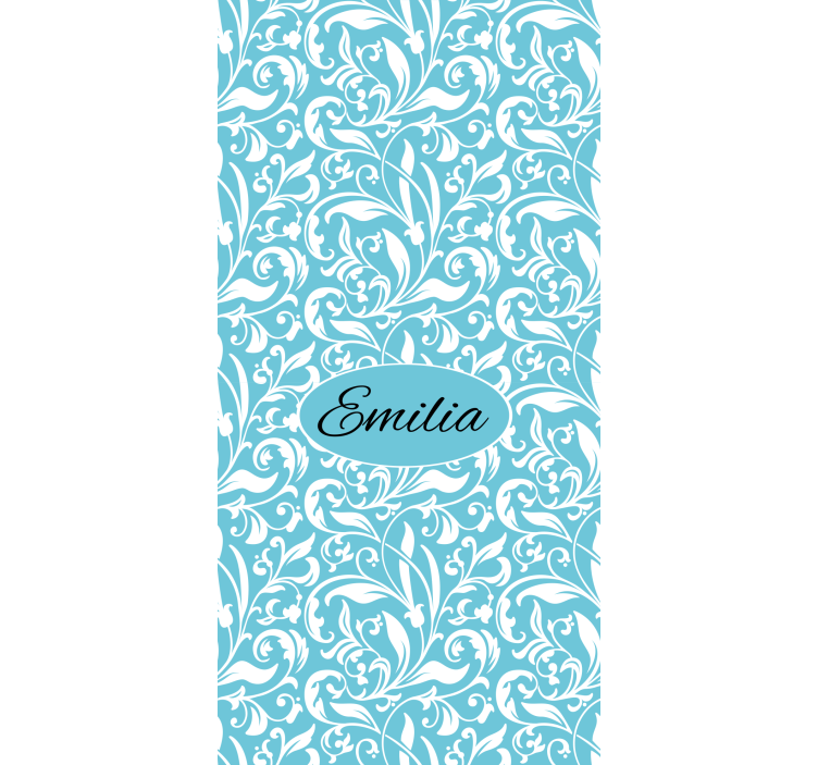Toile fenêtre fleur motif floral personnalisé - TenStickers